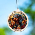 thumbnail image 6 of Daschund Stained Glass Suncatcher Ornament – Holiday Ornament with Text for Loved Ones, Family & Friends, Christmas 2025 Decoration, 6 of 6