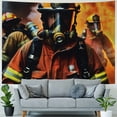 thumbnail image 4 of Orinice Firefighter Tapestry Wall Hanging Unique Style Graphic Tapestries Home Decor 50x40inch, 4 of 6