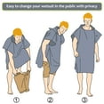 thumbnail image 6 of Flyingstar Surf Towel Robe, Quick Dry Beach Wetsuit Changing Bath Robe Poncho for Surfing, Swimming, 6 of 7