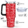 thumbnail image 3 of Christmas 40oz Stainless Steel Vacuum Insulated Tumbler with Lid and Straw Gifts for Mom Friend Sister Grandma, 3 of 7