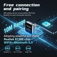 thumbnail image 5 of Mini Wireless CarPlay Adapter for Apple iPhone iOS 10+, No Delay & Plug & Play, Convert Wired to Wireless Carplay Dongle for 2026 Cars, USB-A/Type-C Port with Realtek 8730E Chip for iPhone6+, 5 of 7