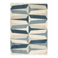 thumbnail image 3 of Unique Loom Hygge Shag Collection Area Rug - Balanced (9' x 12' 2" Rectangle Blue/Ivory), 3 of 7