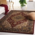 thumbnail image 2 of SAFAVIEH Heritage Drummond Oriental Area Rug, Red/Ivory, 6' x 6' Square, 2 of 10