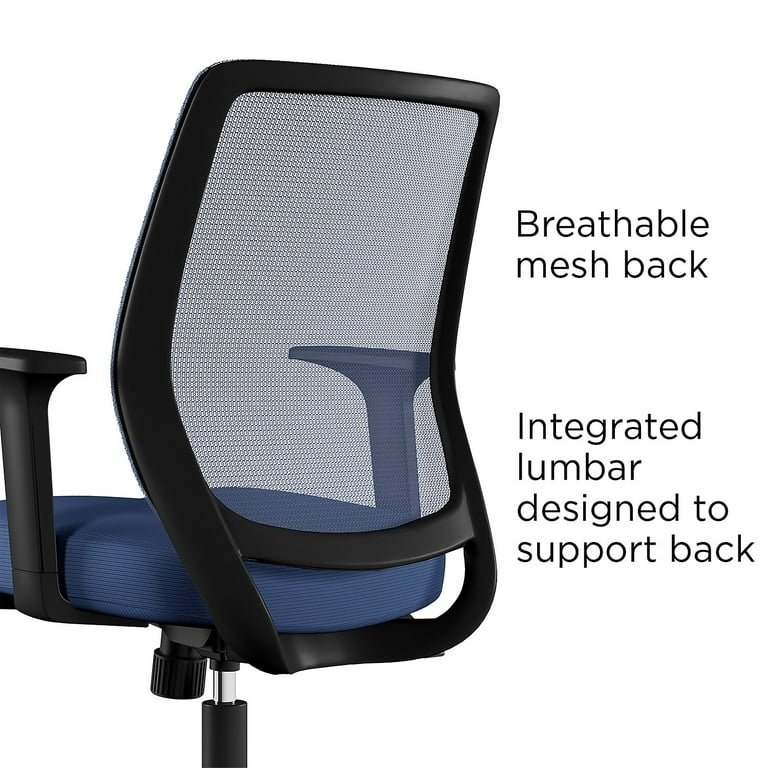 Union Scale Essentials Mesh Back Fabric Task Chair Blue 2 Pack UN59416VS