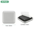 thumbnail image 2 of Uxcell 20 Pack Furniture Sliders 1" EVA Foam Felt Pad Self-Adhesive Mover Glides Furniture Square Pads Gray, 2 of 7