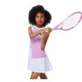 thumbnail image 2 of Robe de Sport Sans Manches pour Filles avec Poches Tenue de Tennis Golf 3-4 Ans Violet, 2 of 9