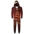 thumbnail image 2 of Penkiiy Christmas Pajamas for Family Matching Cute Long Sleeve Couples Soft Sleepwear One Piece Funny Christmas Pjs Sets S Multicolor, 2 of 4