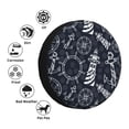 thumbnail image 4 of Susaid Anchor and Lighthouse Print Tire Covers,Waterproof Anti-UV Snow Sun Rain Tire Covers for RV,Truck, SUV, Trailer, Camper-16 inch, 4 of 6