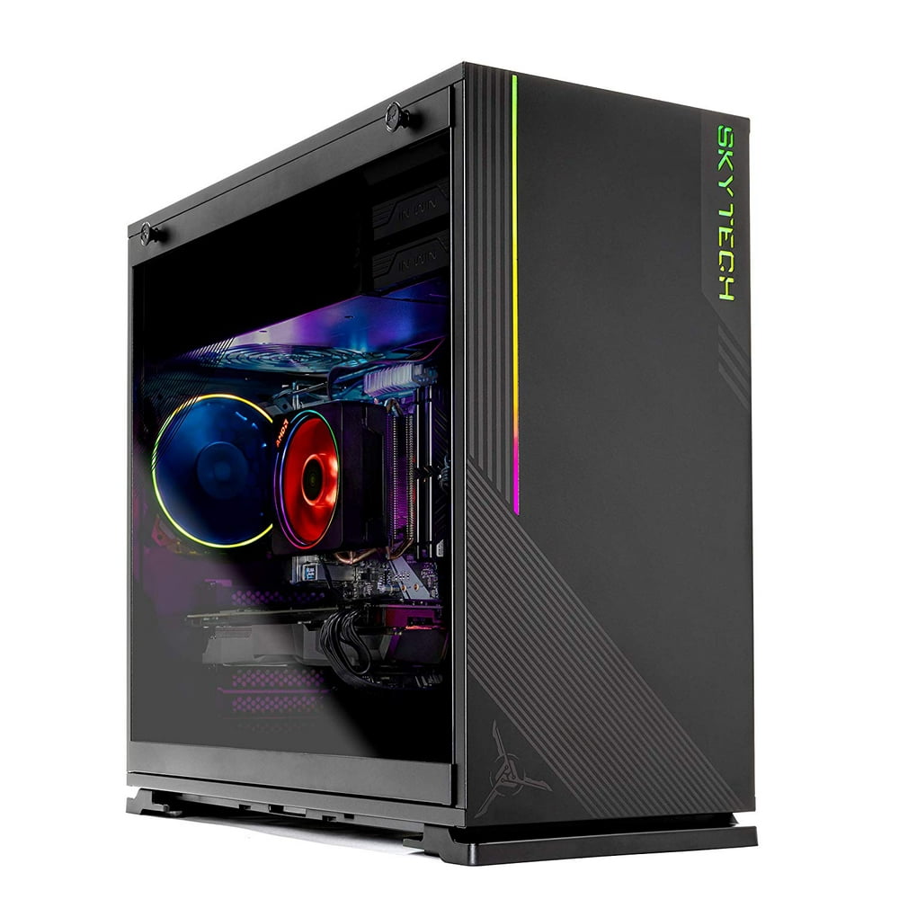 SkyTech Azure Gaming Computer PC Desktop – AMD RYZEN 7 3700X, RTX 2070 ...