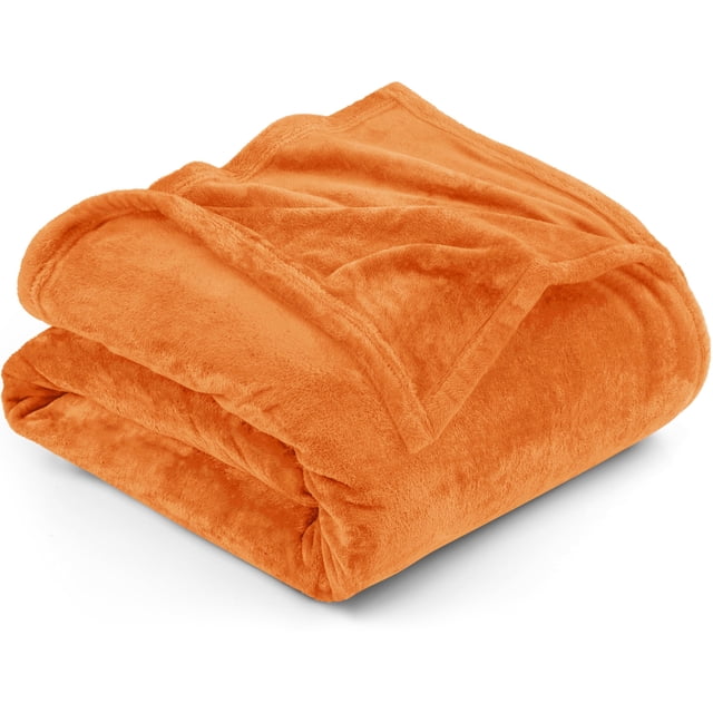 Cama polar Blanket Utopia, tamaño queen, naranja quemado, 300 g/m²