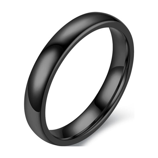 Sonducket 10 piezas hombres mujeres anillo de acero inoxidable cerrado parejas anillos mano decoración amantes joyería Simple para Ropa, zapatos y accesorios Miscelánea Negro talla 8
