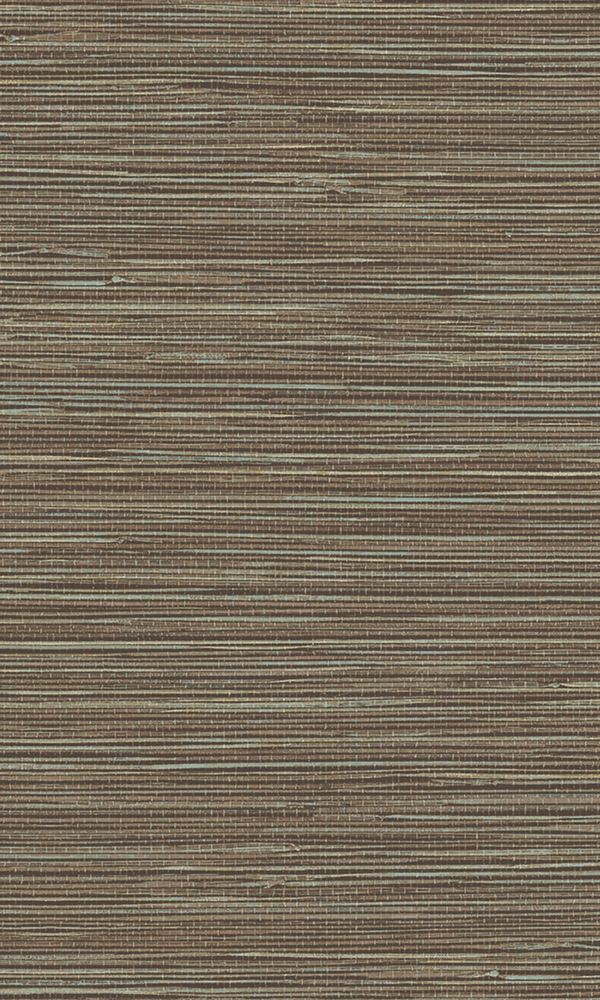 Brown and Blue Textured Grasscloth Wallpaper