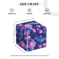 thumbnail image 4 of Fotbe Blue Skull Rose Porta Pañuelos Decorativo de Cuero, Caja Cuadrada Moderna para Pañuelos Faciales, Organizador y Dispensador 5x5x5'', 4 of 7