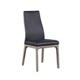 thumbnail image 3 of Chintaly Modern Contour Back Upholstered Side Chair with Solid Wood Base - 2 Per Box, 3 of 9