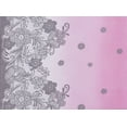 thumbnail image 2 of Zelouf Ombre Floral Border Print , Sewing, DIY, Crafts Fabric by the Yard, 393 Fus/blk, 50 Yard, 2 of 2