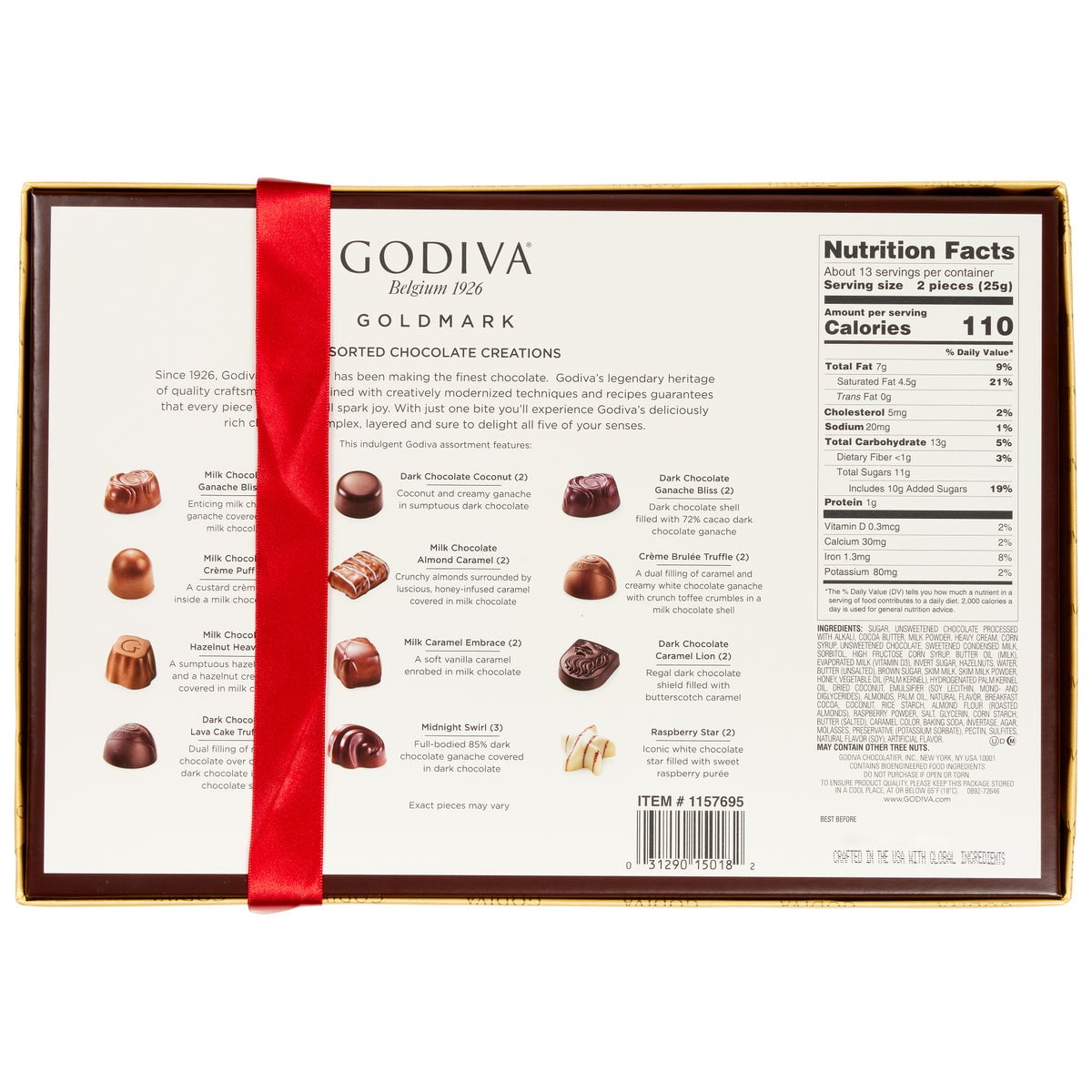 Godiva Belgium Assorted Chocolates, Gift Set  10.9 oz