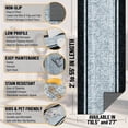 thumbnail image 3 of Ottomanson Runner Rug 2'7" x 9' Soft Non-Slip Indoor Runner, Border Gray, 3 of 6