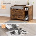 thumbnail image 4 of OUTGOODS Hidden Cat Litter Box Furniture, Fir Wood Enclosure Cabinet w/ Storage, 4 of 8