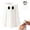 White, variant on Ghost Can Holder with Bottle Opener - 3D Printed Halloween Beverage Sleeve, Durable Eco-PLA Ghost Drink Cozy & Cute Gothic Can Cooler Insulator for 12oz Slim Cans