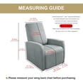 thumbnail image 4 of Recliner Chair Covers 4 Pcs Waterproof Small Recliner Sofa Slipcover Stretch Recliner Slipcover for Lazyboy Recliner Chair with Storage Pocket, 4 of 14