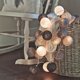 thumbnail image 3 of Guirlande Lumineuse Coton Boules Batterie (gris) - 3,8 m 20 luminarias Led Clairage Pour Chambre Rideau Fte Nol Anniversaire Halloween Mariage Chambre, 3 of 5