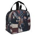 thumbnail image 2 of Pofeuu Vintage American Deer Print Lunch Bag Lunch Box Insulated Lunch Bag Adult Lunch Box for Men and Women, 2 of 8