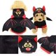 thumbnail image 5 of Disfraces para perros y gatos, mascotas divertidas, abrigo con capucha de lana para cachorros, ropa cálida para otoño e invierno Ormromra FLD-3549, 5 of 7