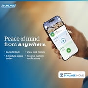 Schlage Encode Smart WiFi Deadbolt Lock for Front Door - Keyless Entry with App or Touchscreen - Works with Alexa, Hey Google, Airbnb - Create Codes for Guests - Aged Bronze