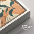thumbnail image 4 of IDEA4WALL 2 Panels Framed Canvas Print Wall Art Set Mid-Century Leaf Branch Geometric Landscape Abstract Modern Art Boho Multicolor Chic Artwork Housewarming Decor - 24"x36"x2 Panels White, 4 of 5