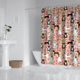 thumbnail image 2 of Boston Terrier Dogs with Pioneer Flower Shower Curtain 72"x84" ,Bathroom Decorative Shower Curtains Set with 12 Hooks,Modern Waterproof Washable Shower Curtain, 2 of 6