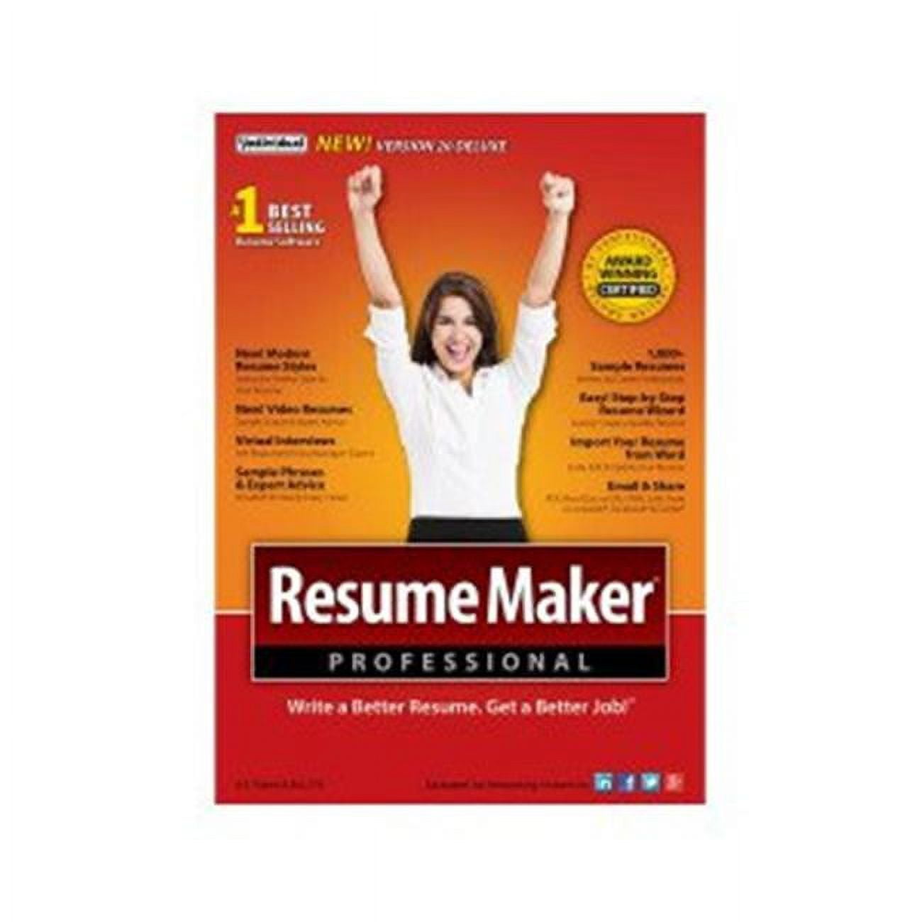 Individual Software Resumemaker Pro Deluxe 20 (Email Delivery)