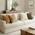 thumbnail image 4 of Pack of 4 Brown Couch Throw Pillow Covers 18x18 Inch Yellow Green Soft Decorative Chenille Pillows Farmhouse Accent Cushions for Boho Home Decor Spring Sofa Bedroom Living Room, 4 of 5