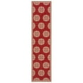 thumbnail image 6 of SAFAVIEH Outdoor LND181Q Linden Collection Red / Creme Rug, 6 of 10