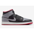 thumbnail image 2 of Nike Air Jordan 1 Mid Black/Cement Grey-Fire Red DQ8426-006 Men's Size 11.5 Medium, 2 of 4
