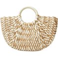 thumbnail image 2 of Kukuzhu Womens Large Straw Beach Tote Bag Hobo Summer Handwoven Bags Purse wth Pom Poms, 2 of 7
