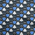 thumbnail image 1 of oneOone Velvet Medium Blue Fabric Poker Card Sewing Craft Projects Fabric Prints By Yard 58 Inch Wide, 1 of 4