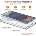 thumbnail image 4 of baomifa-iVoler Étui 3-en-1 pour Samsung Galaxy S25 Ultra 5G 6.9 Pouces avec 2 Protections d'Écran en Verre Trempé [Couverture Complète], [Protection de Qualité Militaire] Pare-Chocs de Téléphone Mince Transparent [Non Jaunissant], 4 of 4