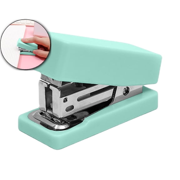 Dvruxg Mini Stapler – Office Stapler – Easy Push, Comfort Grip Design –Lightweight & Portable(Green)