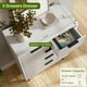 thumbnail image 4 of QinaQin Cómoda ondulada de 5 cajones para recámara, mueble alto de madera con amplio espacio de almacenamiento para dormitorio, sala, pasillo o clóset, 4 of 6