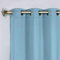 thumbnail image 2 of Superior Blackout Solid Light Filtering Grommet Curtain Panel Set, 46"X 63", Light Blue, 2 of 8