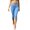 Light Blue, variant on Levmjia Women High Waisted Capri Pants Side Slit Stretch Bodycon Workout Leggings Casual Athletic Cropped Leggings for Summer