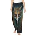 thumbnail image 1 of Fotbe Vintage Pattern Fox Pantalones de Pijama para Mujer, Pantalones de Dormir, Pantalones Pj con Cordón y Bolsillos-Medium, 1 of 6