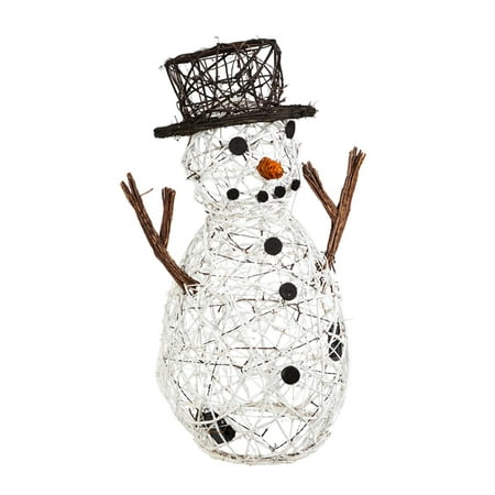 Lighted Vine Snowman