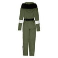 thumbnail image 4 of QATAINLAV Womens Ski Suit One Piece Jumpsuit Snowsuits Waterproof Windproof Insulated Snow Suits Fashion Winter Jumpsuit Army Green S, 4 of 8