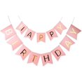 thumbnail image 2 of Banner de cumpleaños, feliz cumpleaños, banner y 5 unidades, globos de confeti, feliz cumpleaños, globo de helio, decoración de fiesta de cumpleaños Afortunado Sencillez, 2 of 5