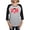 Heather/Black, variant on - GI Joe Logo - Womens Baseball Tee