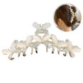 thumbnail image 2 of Pince à Cheveux en Strass - Grande Pince à Mâchoire Papillon Barrette, 2 of 10