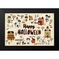 thumbnail image 2 of Marshall, Laura 18x13 Black Modern Framed Museum Art Print Titled - Spooky Village I Cream, 2 of 5