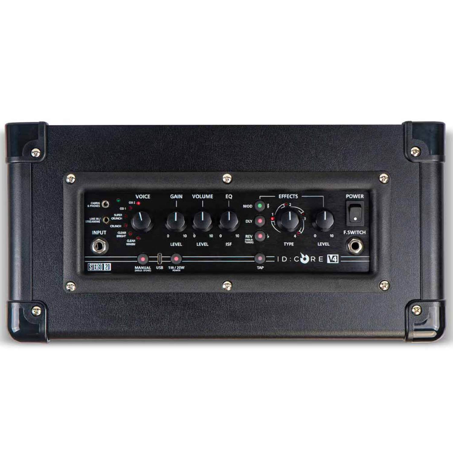 Blackstar ID:Core 20 V4 Stereo Digital Combo Amplifier with Super Wide Stereo Sound, CabRig Lite, Blackstar’s Patented ISF Tone Control and USB-C Connectivity (20-Watt)