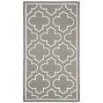 thumbnail image 4 of SAFAVIEH Dhurrie Walter Geometric Moroccan Wool Runner Rug, Grey/Ivory, 2'6" x 9', 4 of 10